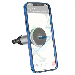 Автотримач Borofone BH47 Cool move air outlet magnetic (extended version) Black / Silver - мініатюра 4