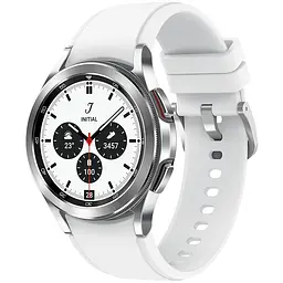 Samsung Galaxy Watch 4 Classic (1.20", 396x396, 16 ГБ, Wear OS, Bluetooth 5.0) Срібний (Grade B) Seller Refurbished