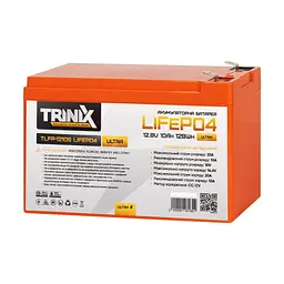Акумулятор Trinix TLFP-1210S Ultra LiFePO4 12.8В 10А*год