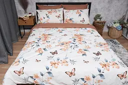 Комплект постільної білизни Moon&Star Бязь Gold Люкс Flora євро 200х220 наволочки 2х70х70 - мініатюра 9