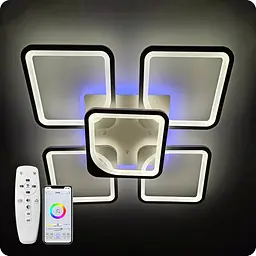 Люстра світлодіодна 517 Dlight 3color з пультом 150Вт Білий (01667)