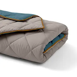Покривало Cosas TAUPE STONE CS1 200х230 см стьобане двостороннє на ліжко та диван (Blanket_84Quartz_68Sky_kt_16Mustard_200x230) - мініатюра 2