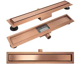 Душовий канал Rea Neox 80 см brushed copper REA-G4899