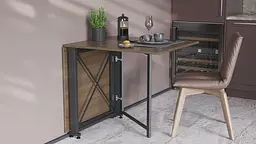 Стіл-книга трансформер Оріон 2 Ferrum-decor 750x1520x730 Чорний метал ДСП Дуб Сонома Трюфель 16 мм (FRD-104587) - мініатюра 5