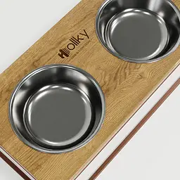 Hollky Base XL20 — миски на підставці для великих собак (2 × 1,8 л) - мініатюра 9