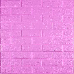 Самоклеюча 3D панель Sticker Wall SW-00001334 Пурпурна 700х770х5мм