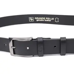Шкіряний чоловічий ремінь GRANDE PELLE 3,4х120 см acs0026883 - мініатюра 4