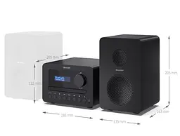 Музичний центр — Hi-Fi мікросистема Sharp XLB514 40W Bluetooth Black - мініатюра 8