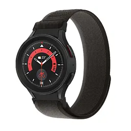 Ремінець для Samsung Galaxy Watch 4 40mm - чорно-жовтогарячий Watchbands Cloth ширина кріплення 20мм нейлоновий (WB2464757) - мініатюра 3