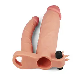 Насадка на пеніс Lovetoy Pleasure X-Tender Flesh Add 3 21 см тілесний - мініатюра 2
