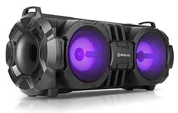 Колонка портативна 2.0 Real-El X-737 Black 2 x 14 Вт пластиковий корпус Bluetooth USB акумулятор 4000 мАг