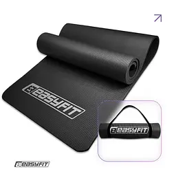 Килимок для фітнесу та йоги EasyFit NBR 10 мм Чорний