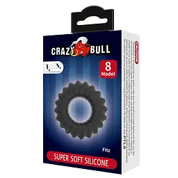 Ерекційне кільце Crazy Bull Fitz 5.5 см (чорний) - мініатюра 7