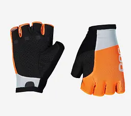 Рукавички велосипедні Poc Essential Road Mesh Short Glove L Чорний-Помаранчевий