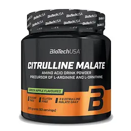 Цитрулін Citrulline Malate 300 грам Зелене яблуко BioTech vit0004713