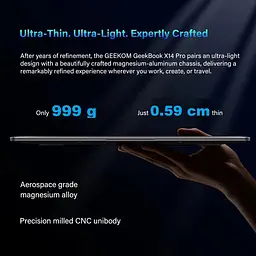 Ноутбук GEEKOM X14 Pro (14 2.8K OLED 120 Hz, Intel U9-185H, 32 GB, 2 TB, UMA, W11P) (GEEKBOONX14CMOU9185H-322-US) - мініатюра 6