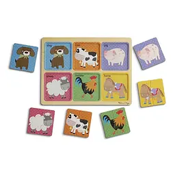 Пазли Melissa & Doug Друзі ферми дерев'яні у футлярі (MD31363) - мініатюра 3