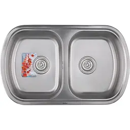 Мийка кухонна HAIBA 80x49 DOUBLE satin (HB0652)
