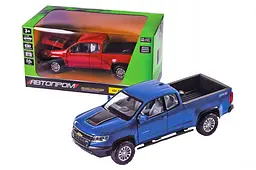 Іграшкова машинка позашляховик металева Chevy Colorado ZR2 1:31 Автопром світлозвукові ефекти 68442, 2 кольори, в коробці 20x11x10 см