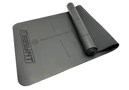 Килимок для йоги професійний Pro каучук 5 мм Чорний EasyFit fit0025092