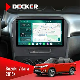 Штатна магнітола Suzuki Vitara 2015 Cyclone C9-013 4x64 DSP 4G Cyclone (НФ-00007458)