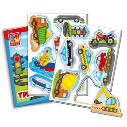 М'які магніти Vladi Toys Мій маленький світ Транспорт, укр. мова (VT3106-12) - мініатюра 3