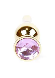 Анальна пробка - Jewellery Gold BUTT PLUG- Rose - мініатюра 4