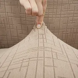 Чохол на диван 2-місний Love You New Corn Fleece бежевий (81213) - мініатюра 3