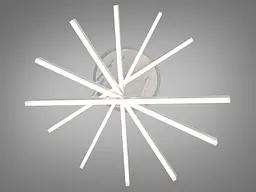 Стельова світлодіодна люстра Diasha 7010WH LED 3color, димер, пульт, 102 W, 65 см, 12-18m2 - мініатюра 3