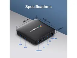 Стаціонарний медіаплеєр H96 MAX S905L3 2/16GB - мініатюра 8