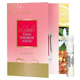 Листівка з пробним зразком парфумної води Avon TTA Celebrate 0.6 мл