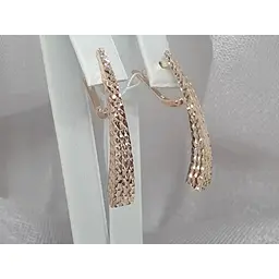Золоті сережки Favoritum з алмазною гранню. 210086_А - мініатюра 3