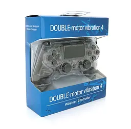 Геймпад джойстик DoubleShock Wireless PS4 Double Motor Vibration DUALSHOCK 4 Transparent-White - мініатюра 5