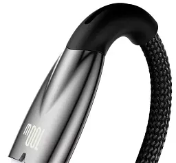 Кабель Baseus Glimmer Series Fast Charging Cable USB to Type-C 100W 2m CADH000501 Black - мініатюра 3