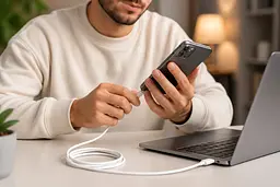 Кабель FAST CHARGE TYPE-C/TYPE-C 140 см / Кабель для швидкого заряджання 6А - мініатюра 2
