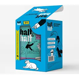 Набір вологих кормів Half&Half 5+1 Duck in Gravy for Adult Dogs для дорослих собак шматочки в соусі з качкою паучі 6 шт. - мініатюра 2