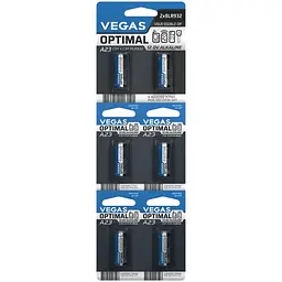 Первинний елемент живлення Vegas Optimal A23 alkaline 6 шт. (V8LR-932BL6-OP) - мініатюра 2