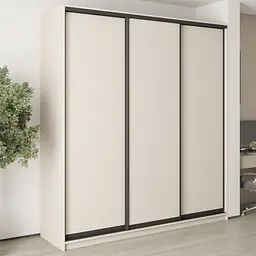 Шафа-купе тридверна MebelStar Комбо BG 3ДСП 220x60x240 см Кашемір (MBS-9482)