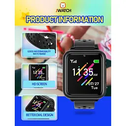 Розумний дитячий годинник Jwatch Kids Smart Watch Phone Sos - мініатюра 2