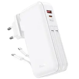 Портативний ЗП Power Bank Hoco J126 Travel 22.5W+PD20W 10000 mAh White - мініатюра 2