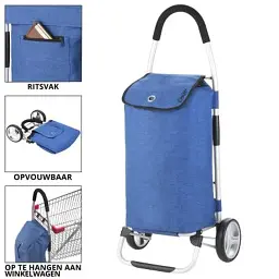 Сумка-візок ShoppingCruiser Foldable 40 л Blue (928362) - мініатюра 5