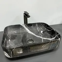 Умивальник VBI Palermo dark gray agate накладний VBI-012304, Мармур