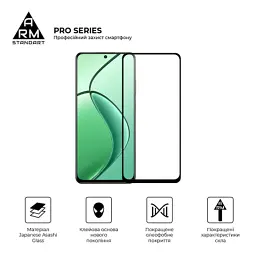 Скло захисне Armorstandart Pro Realme 12 5G / 13 5G Black (ARM77900) - мініатюра 2