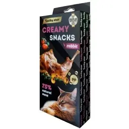 Ласощі для котів Lucky Star Лагідне пюре з м\'яса кролика у стіках 10 г (4820281500527)