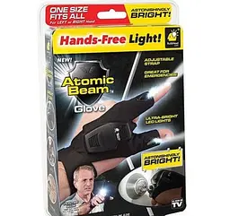 Ліхтар рукавичка вбудований ліхтарик LeD Atomic Beam