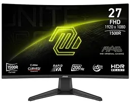 Монітор 27" MSI MAG 276CF E20 Curved (9S6-3CE11M-032) 1920x1080 (FullHD) VA 200 Hz