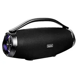Портативна вluetooth колонка з підсвічуванням Hoco Peak DS48 Бумбокс IPX6 4000 мАг 2х20Вт microSD Вlack - мініатюра 2