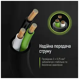 Кабель живлення C13 1.8m black ColorWay (CW-CBP082-BK) - мініатюра 11