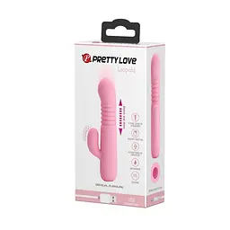 Вібратор-кролик Pretty Love Leopold 15.5 см світло-рожевий - мініатюра 8