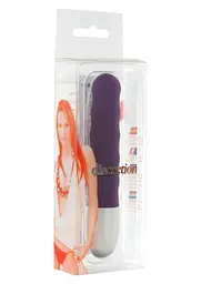 Вібратор Seven Creations Discretion Ribbed 11 см фіолетовий - мініатюра 2